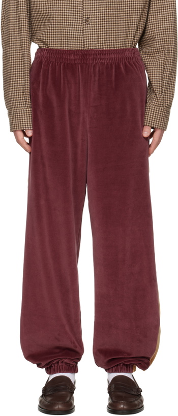 Photo: NEEDLES Burgundy Side Line Sweatpants