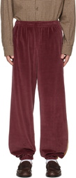 NEEDLES Burgundy Side Line Sweatpants