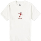 Dancer Men's OG Logo T-Shirt in Off White/Red