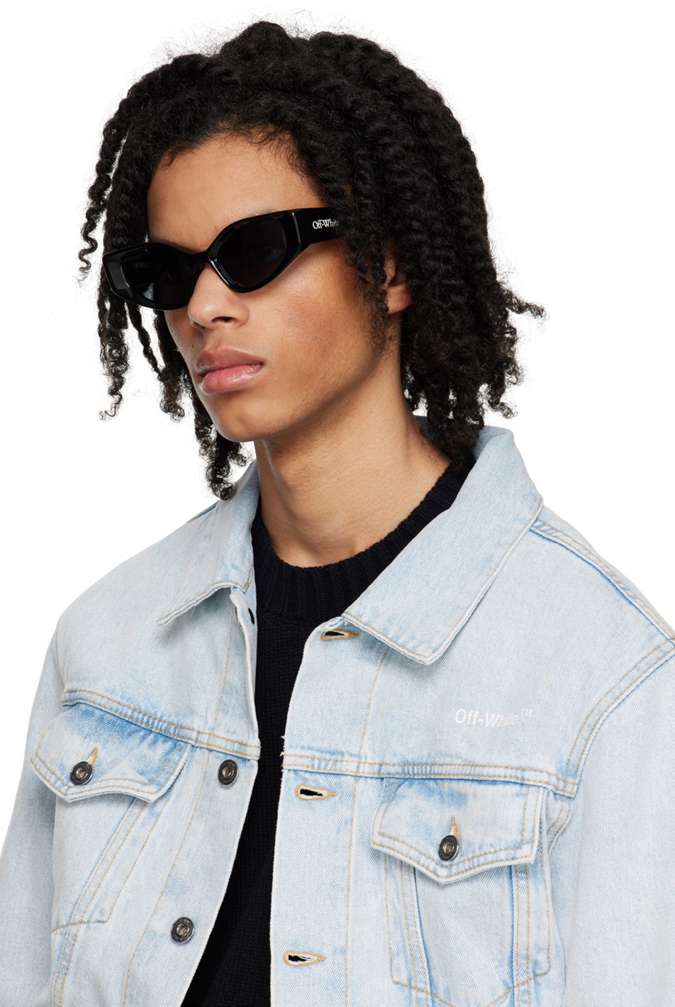 Memphis cat-eye acetate sunglasses - Off-White - Men