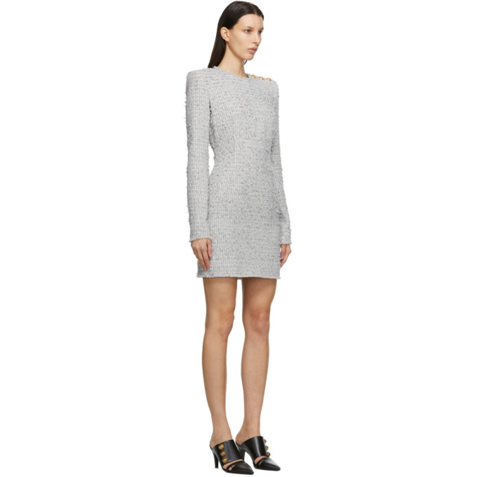 balmain grey dress Balmain