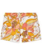 TOM FORD - Mid-Length Floral-Print Swim Shorts - Orange - 44