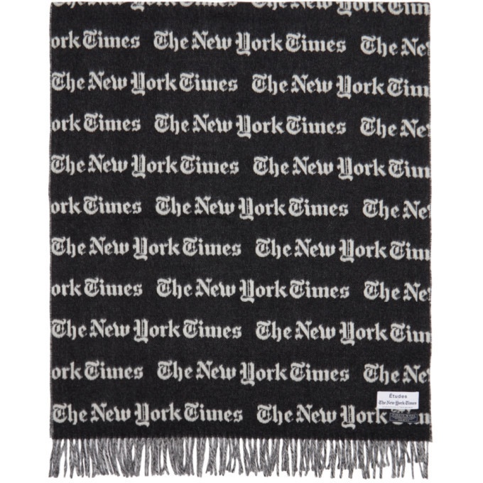 Photo: Etudes Black and White The New York Times Edition Magnolia Scarf