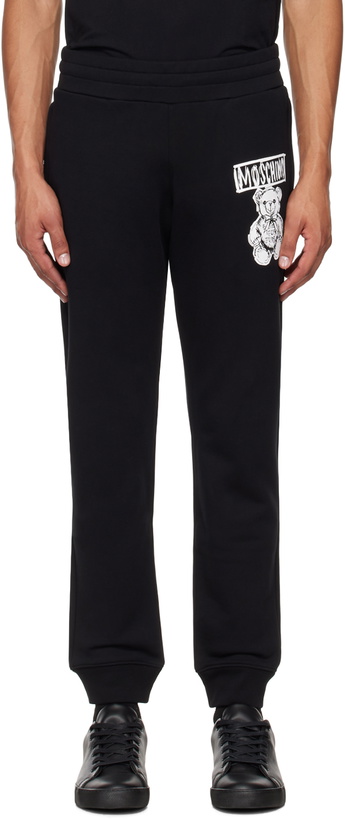 Photo: Moschino Black Teddy Bear Sweatpants