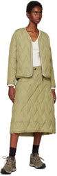 OTTI Khaki Drawstring Midi Skirt