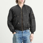 Mastercraft Union Men's Washed Nylon Bomber Jacket in Black
