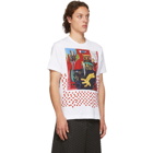 Comme des Garcons Shirt White Basquiat Edition Print T-Shirt