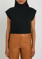 Skiim Chunky Ribbed-knit Cashmere Vest Black