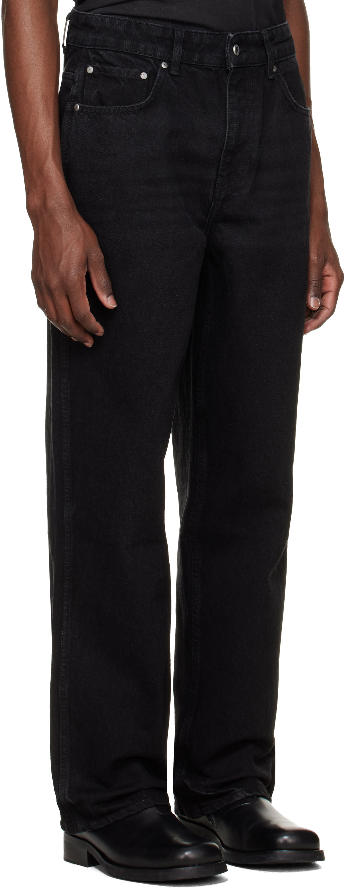 Represent Black R3 Baggy Jeans