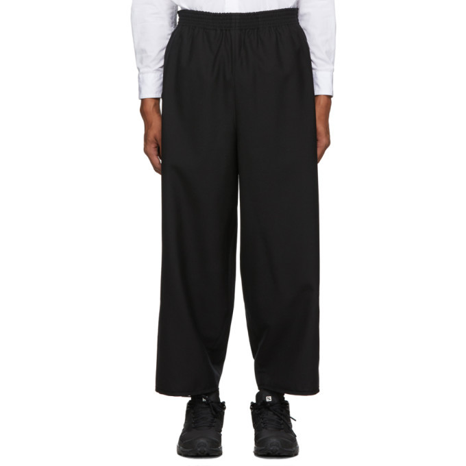 Camiel Fortgens Black Wool Grandpa Pants Camiel Fortgens