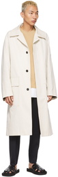 Solid Homme Beige Belted Trench Coat