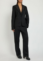 JW Anderson Tuxedo Wool Blazer Black