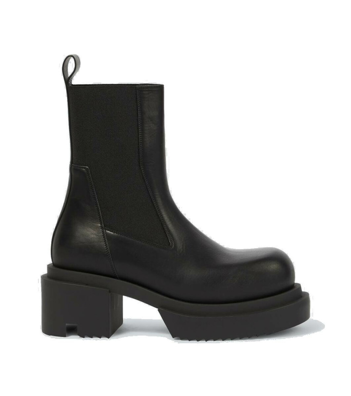 Photo: Rick Owens Leather Chelsea boots