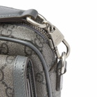 Gucci Men's Supreme GG Monogram Mini Bag in Black