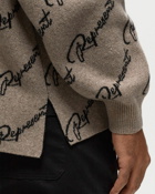 Represent Represent Jaquard Sweater Brown - Mens - Pullovers