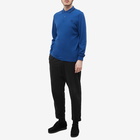 Fred Perry Men's Long Sleeve Twin Tipped Polo Shirt in Shaded Cobalt