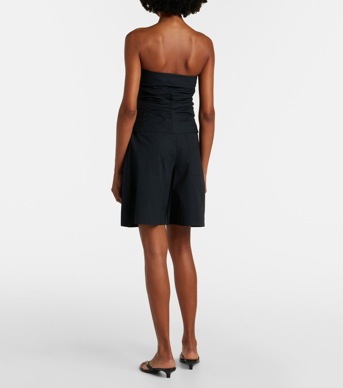 Proenza Schouler White Label Clio cotton-blend Bermuda shorts