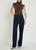 Reformation Pien Knit top Dark Brown