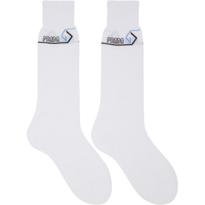 Photo: Prada Black Small Logo Socks