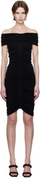 Alexander Wang Black Ruched Minidress