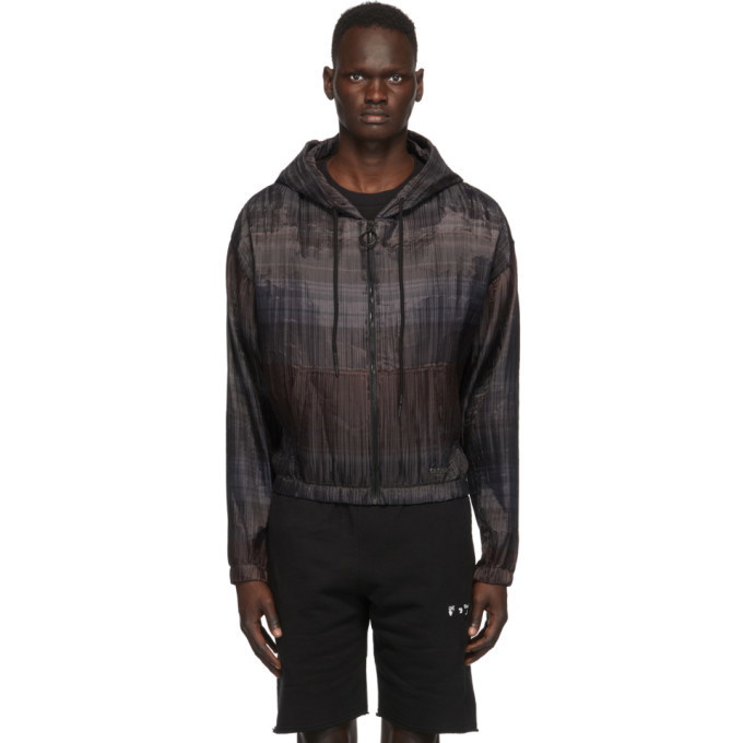 Photo: Off-White Brown Pleated Hoodie