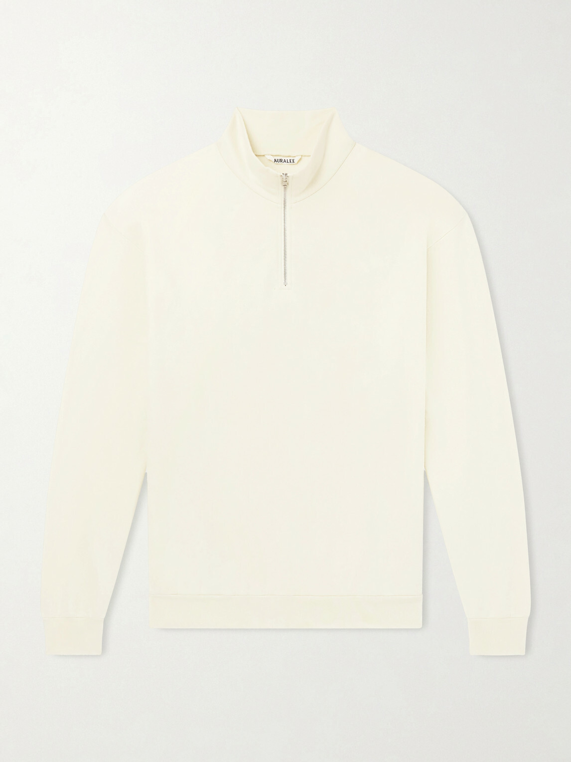 Auralee - Cotton Half-Zip Sweatshirt - Neutrals