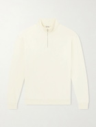 Auralee - Cotton Half-Zip Sweatshirt - Neutrals