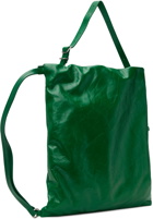 Jil Sander Green Drawstring Bag