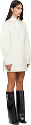 Givenchy White Cocoon Denim Minidress