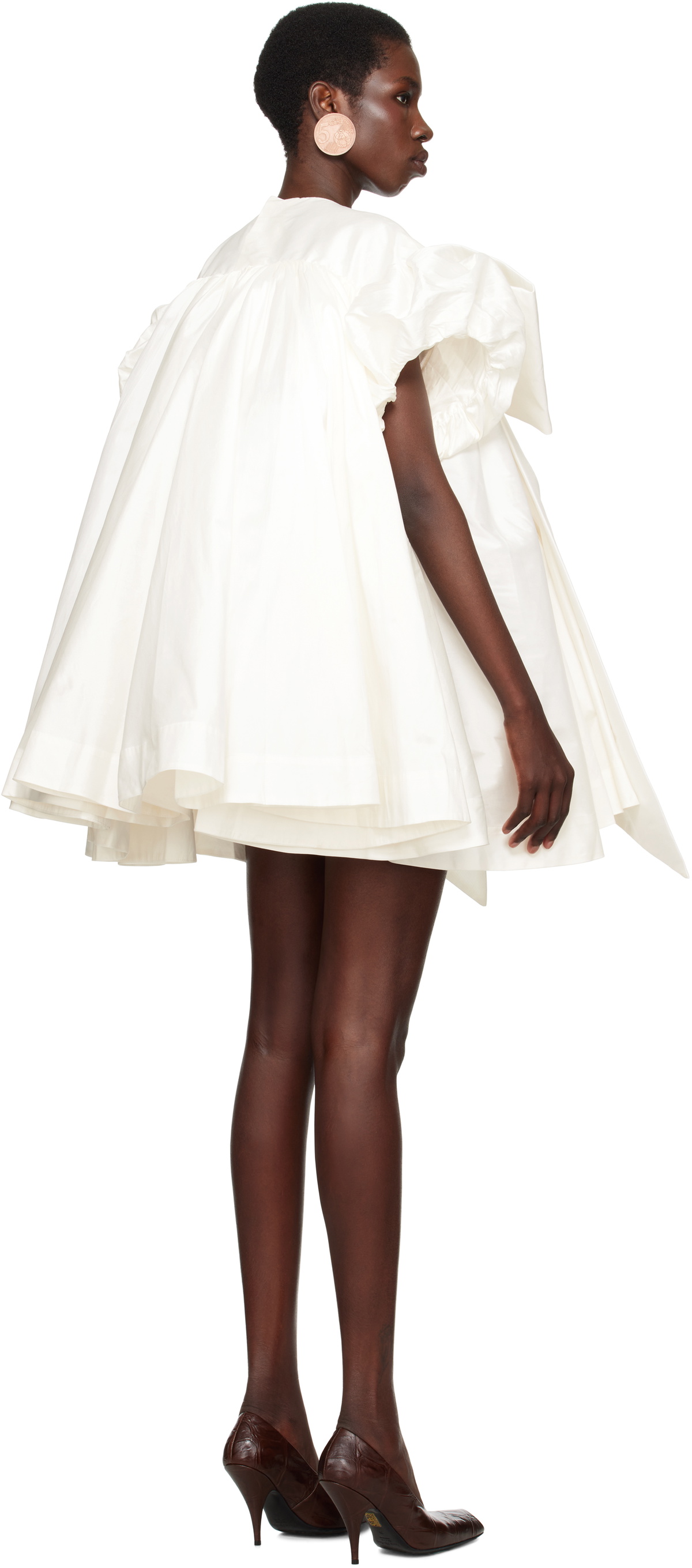 VAQUERA SSENSE Exclusive Bridal Capsule Bow Minidress