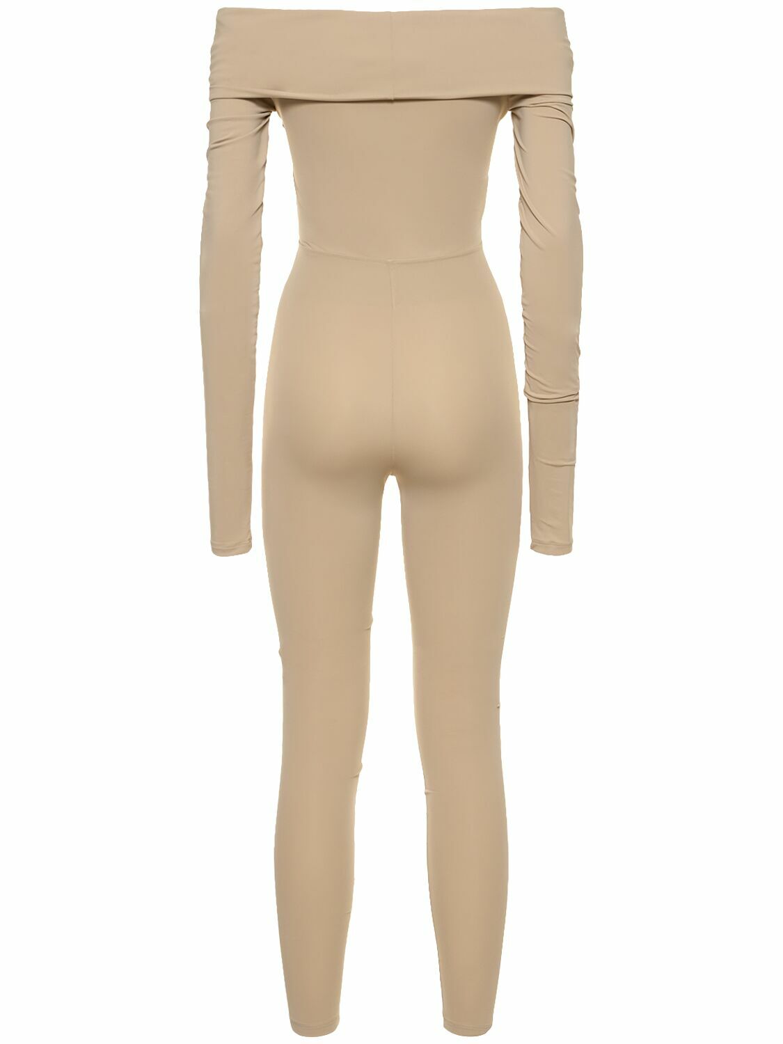THE ANDAMANE Kendall Matte Lycra Cutout Jumpsuit The Andamane