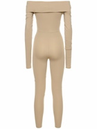THE ANDAMANE Kendall Matte Lycra Cutout Jumpsuit
