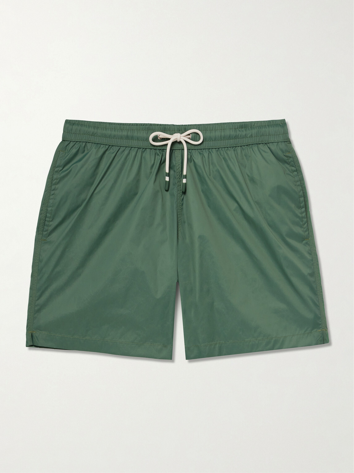 Hartford - Slim-Fit Mid-Length Recycled Swim Shorts - Green