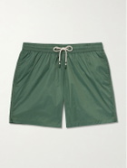 Hartford - Slim-Fit Mid-Length Recycled Swim Shorts - Green