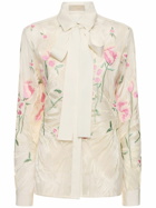 ELIE SAAB - Tulle Embroidered & Sequined Shirt