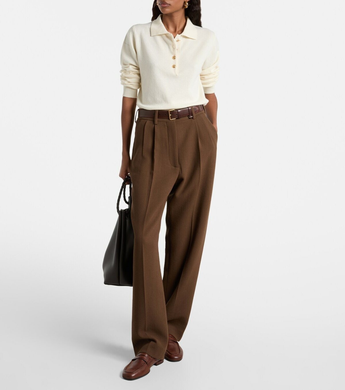 Blazé Milano Highland wool and cashmere polo sweater