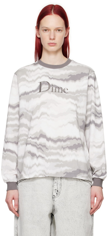 Photo: Dime Gray Frequency Long Sleeve T-Shirt