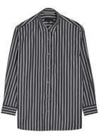 Nili Lotan Yorke Striped Cotton-poplin Shirt Grey