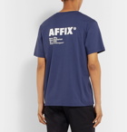 AFFIX - Logo-Print Cotton-Jersey T-Shirt - Navy