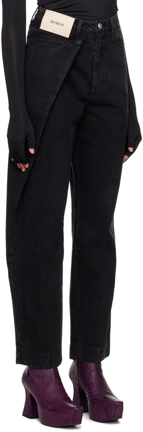 BONBOM Black Tuck Jeans