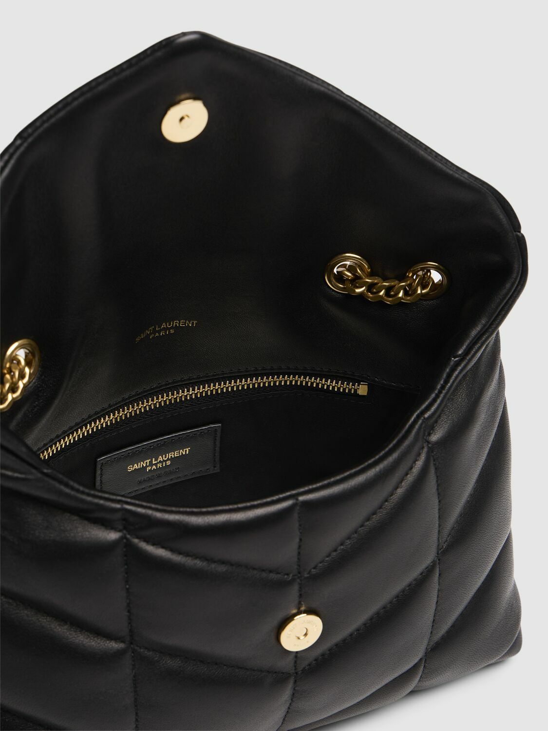 SAINT LAURENT Puffer Toy Quilted Leather Shoulder Bag