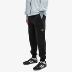 Stone Island Men's Garment Dyed Pocket Sweat Pants in Black