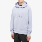 C.P. Company Men's Central Logo Popover Hoody in Cosmic Sky