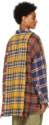 R13 Multicolor Plaid Shirt