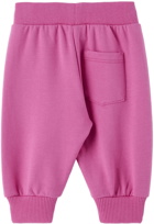 Versace Baby Pink Printed Logo Lounge Pants