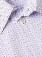 Bottega Veneta - Checked Cotton and Linen-Blend Shirt - Blue