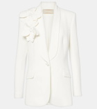 Elie Saab Floral-appliqué blazer