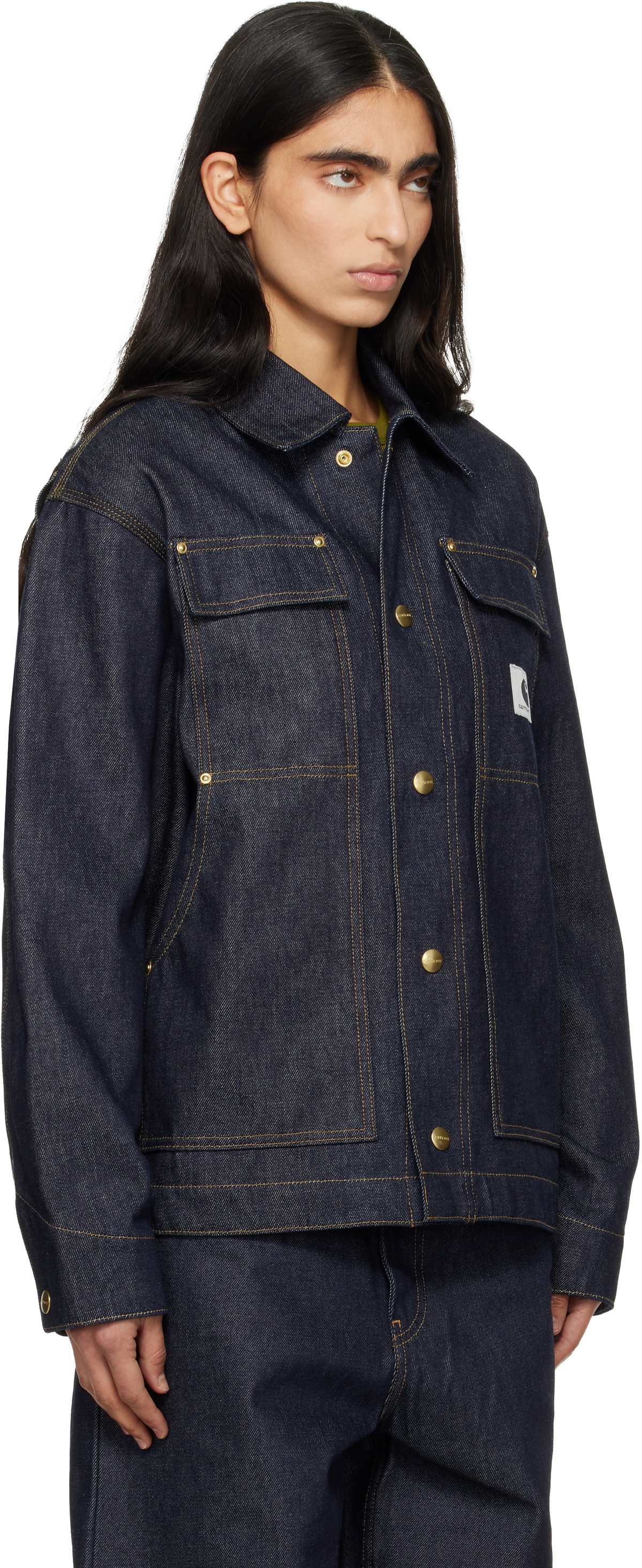 Carhartt Work In Progress Navy OG Arctic Denim Jacket