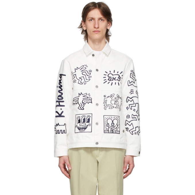 Photo: Etudes White Keith Haring Edition Denim Guest Jacket
