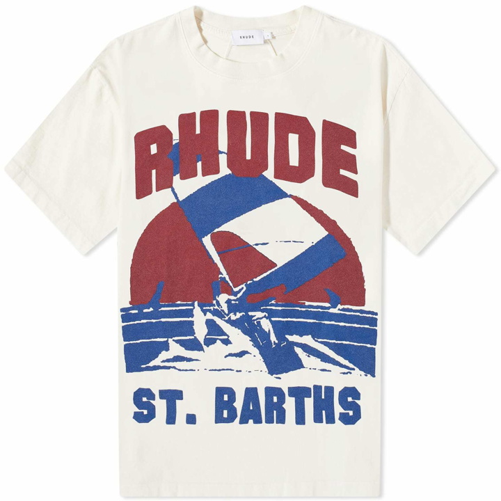 Photo: Rhude Men's Windsurf T-Shirt in Vtg White